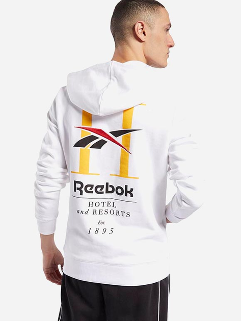 Bluza męska z kapturem Reebok Classic GP Hotel Hoodie FT7457 M Biała (4060522470640) - obraz 2