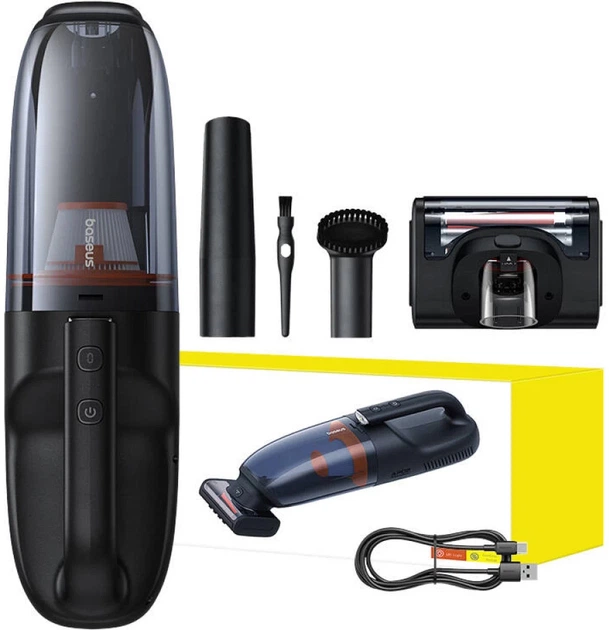 Odkurzacz ręczny Baseus AP02 Handy Vacuum Cleaner Black (C30459600121-00) - obraz 7