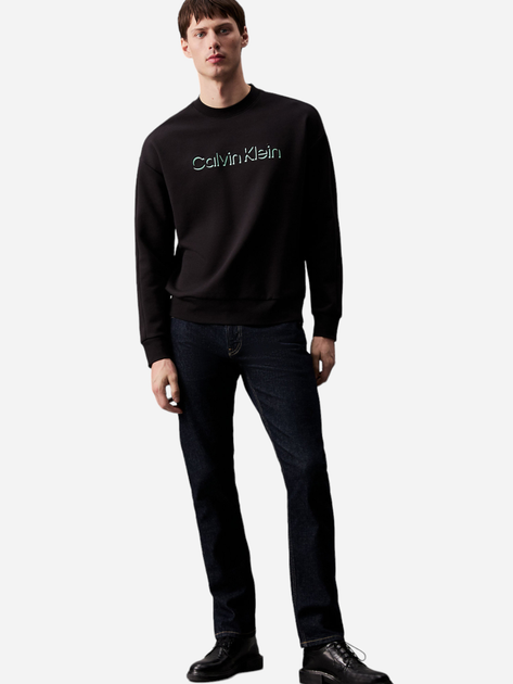 Bluza bez kaptura męska Calvin Klein K10K113081-BEH L Czarna (8720109949193) - obraz 3