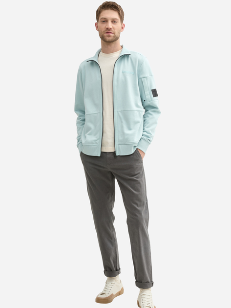 Bluza męska rozpinana streetwear Tom Tailor 1043294 M Miętowa (4068127175793) - obraz 3