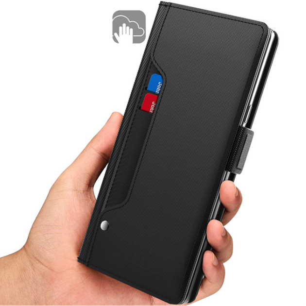 Чохол - книжка Beauty Case для Oppo Reno12 із дзеркалом black - Фото 8 Чохол - книжка Beauty Case для Oppo Reno12 із дзеркалом black - зображення 8
