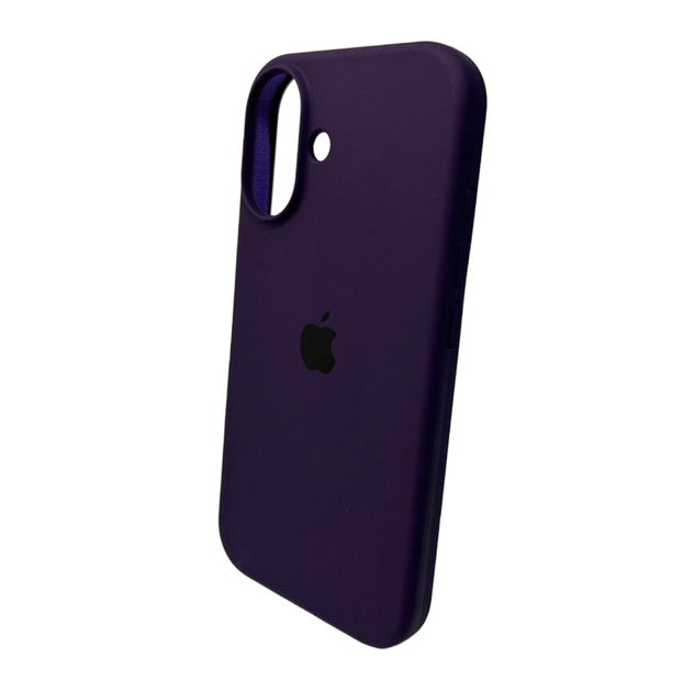 Защитный чехол-накладка Silicone Full Case AA Open Cam для Apple iPhone 16 Berry Purple (FullOpeAAi16-59) - изображение 3