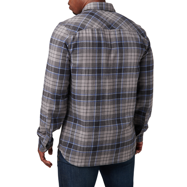 Сорочка тактична 5.11 Tactical Silverwood Flannel Plaid Long Sleeve Shirt Overcast Grey Plaid XL (72173-1111) - изображение 2