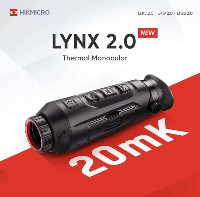 Тепловізійний монокуляр Hikmicro Lynx Pro LH19 2.0 тепловізор тактичний - зображення 1