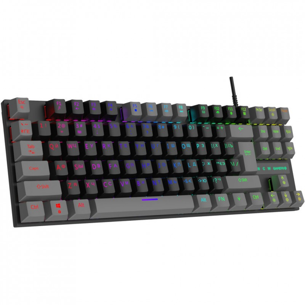 Клавиатура GamePro MK100R Red Switch LED USB Black/Grey (MK100R) – фото ...
