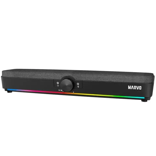Акустика колонка для компьютера MARVO SG-286 |2x5W, RGB| Чорний - зображення 1