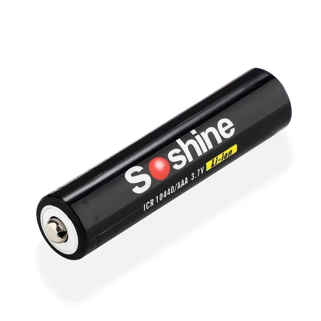 Аккумулятор 10440/AAA Li-Ion Soshine 10440-3.7V 350mAh, 3A - изображение 3