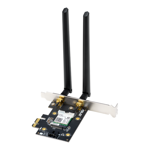 Wi-Fi + Bluetooth адаптер 2 в 1 - сетевая карта с 2 внешними антеннами ASUS PCE-AX1800 - Фото 4 Wi-Fi + Bluetooth адаптер 2 в 1 - сетевая карта с 2 внешними антеннами ASUS PCE-AX1800 - изображение 4