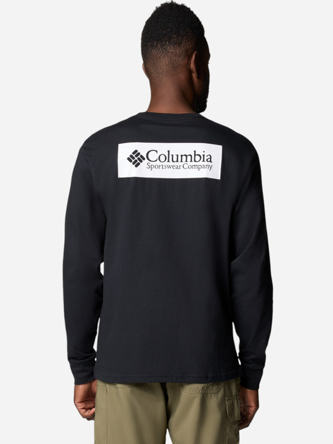 Longsleeve męski Columbia North Cascades Long Sleeve Tee 1834021009 XL Czarny (195981686074) - obraz 2