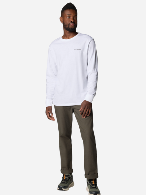 Longsleeve męski Columbia North Cascades Long Sleeve Tee 1834021119 S Biały (195981692044) - obraz 3