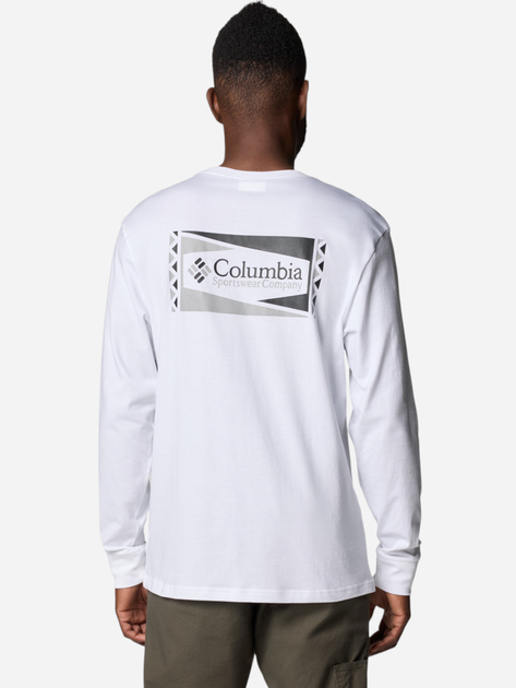 Longsleeve męski Columbia North Cascades Long Sleeve Tee 1834021119 L Biały (195981692020) - obraz 2