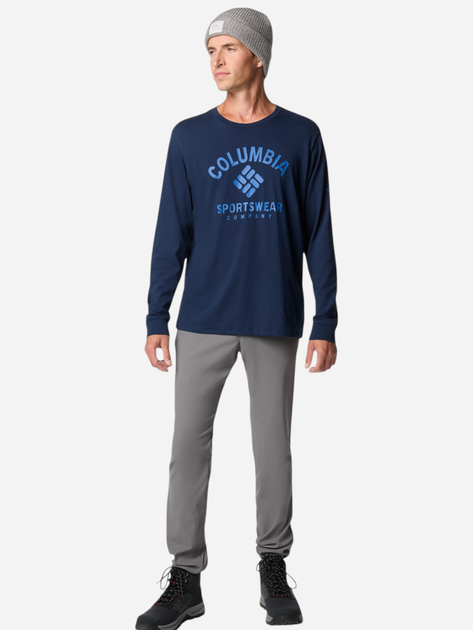 Longsleeve męski Columbia Rockaway River Graphic LS Tee 2022191467 S Granatowy (195981216554) - obraz 3