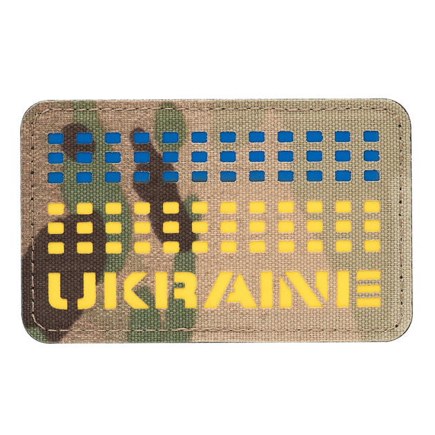 Нашивка M-Tac Ukraine Laser Cut Multicam/Yellow/Blue - изображение 1