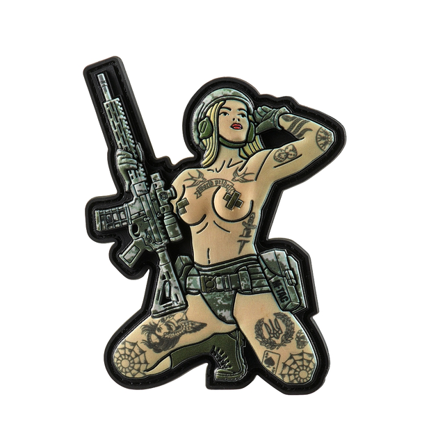 Нашивка M-Tac Tactical girl №1 tattoo Тризуб PVC MM14 - изображение 1