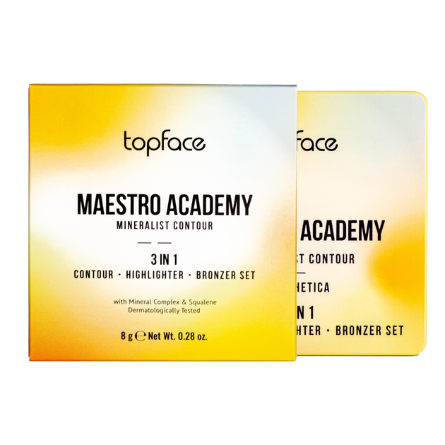 Палетка для контурингу обличчя Topface Maestro Academy Mineralist Contour № 001 (PT268) - изображение 4
