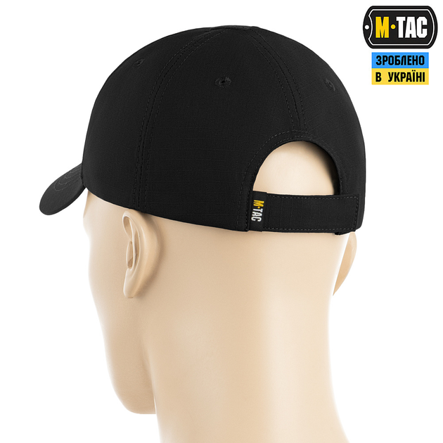 Бейсболка M-Tac Elite Flex ріп-стоп Black L/XL - зображення 2