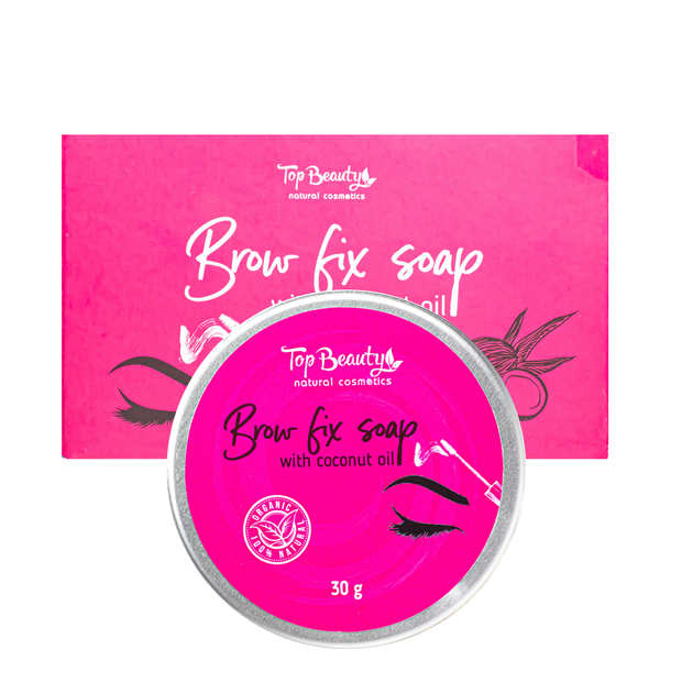 Мило для укладання брів Top Beauty Brow Fix Soap з кокосовим маслом 30 гр - изображение 2