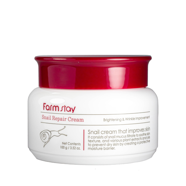 Крем для обличчя FarmStay Snail Repair Cream з муцином равлики зволожуючий 100 мл - Фото 2 Крем для обличчя FarmStay Snail Repair Cream з муцином равлики зволожуючий 100 мл - зображення 2
