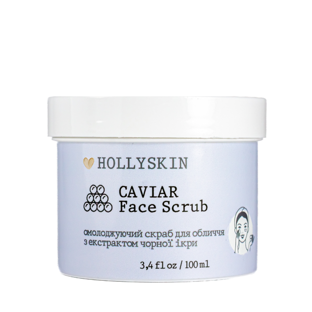 Скраб для обличчя Hollyskin Caviar Face Scrub з екстрактом чорної ікри 100 мл 0209h - Фото 6 Скраб для обличчя Hollyskin Caviar Face Scrub з екстрактом чорної ікри 100 мл 0209h - зображення 6