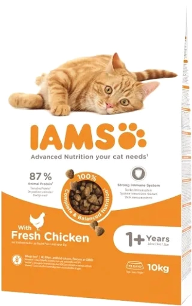 Сухий корм для котів Iams Proactive Health Adult 10 кг (8710255125954) - зображення 1