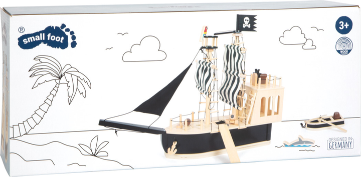 Дерев'яна іграшка Small Foot Pirate Ship (4020972124111) - зображення 2