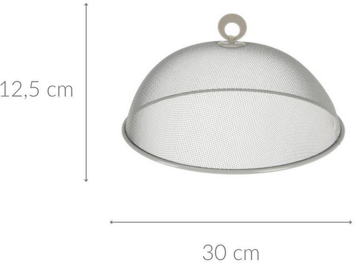 Pokrywa Excellent Houseware metalowa szara 30 x 12.5 cm (5902973440430) - obraz 2