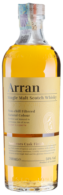 Виски Arran Sauternes Cask 0.7 л 50% в тубусе (5060044481949) - Фото 2 Виски Arran Sauternes Cask 0.7 л 50% в тубусе (5060044481949) - изображение 2
