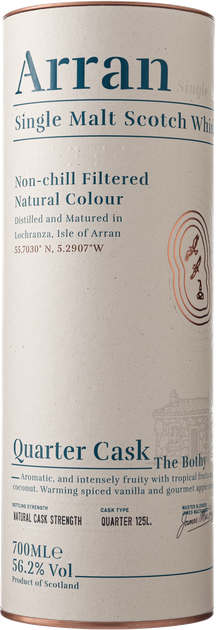 Віскі Arran Quarter Cask 0.7 л 56.2% в тубусі (5060044483790) - зображення 3
