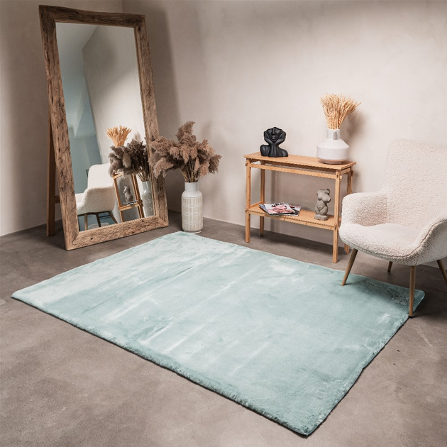 Килим зі штучного хутра Njord Tiffany Mint 120х180 см М'ятно-зелений (5906924090217) - зображення 2