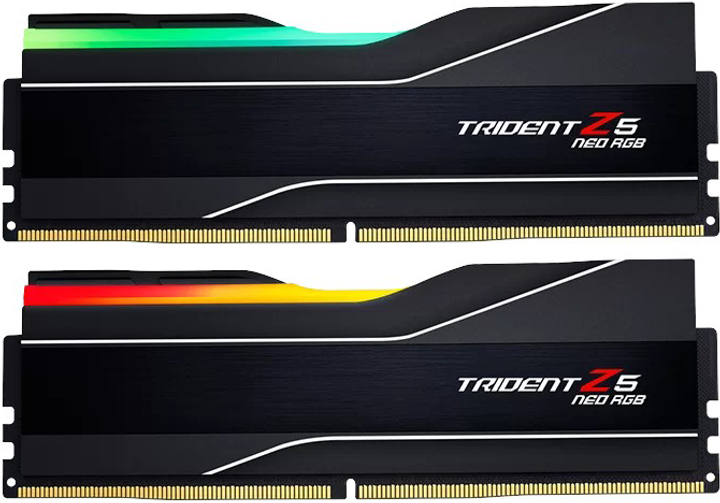 Pamięć RAM G.Skill DDR5-8000 32768MB PC5-64000 (Kit of 2x16384) Trident Z5 Neo RGB Black (F5-8000J3848H16GX2-TZ5NR) - obraz 1