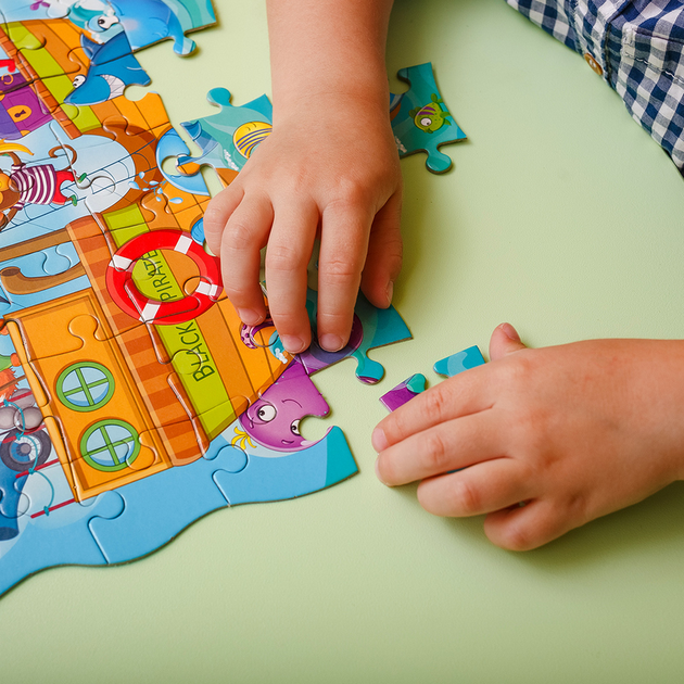 Пазл у дой-пак упаковці 2 в 1 «Пірати» Vladi Toys (5903858960760) - зображення 5