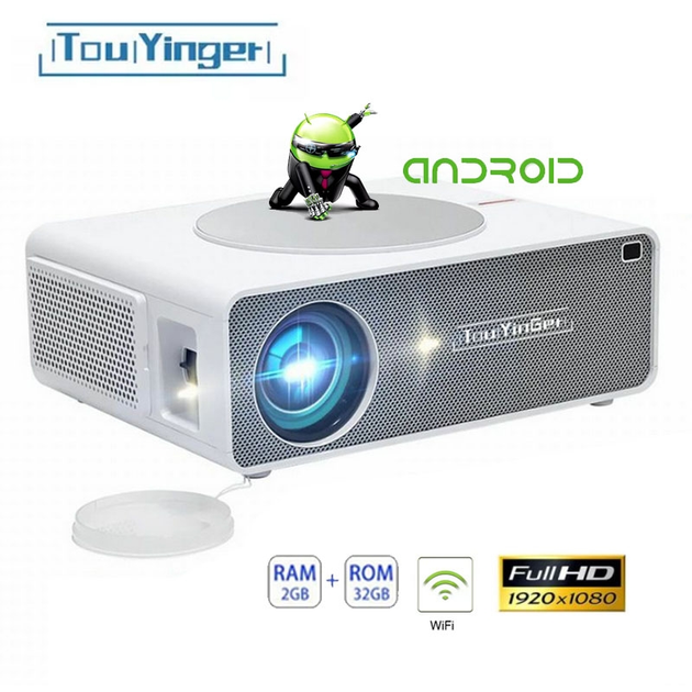 Проектор TouYinger Q10W plus 9500lm 1920x1080 Full HD / Android Wi-Fi ...