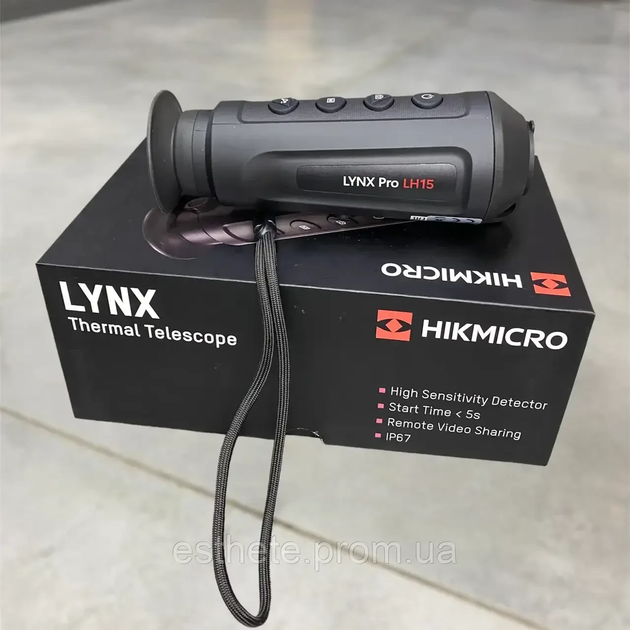 Тепловизионный монокуляр HikMicro LYNX Pro LH15, 384×288, 50 Гц, объектив 15 мм, LCOS 1280×960, WiFi, Prof - изображение 2