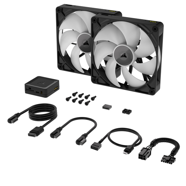 Вентилятор Corsair iCUE Link RX140 RGB PWM Dual Pack (504871) - изображение 2