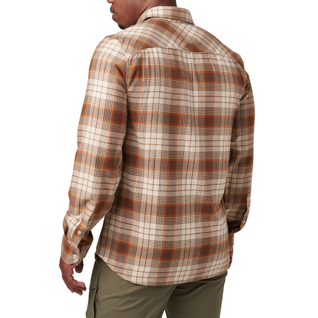 Сорочка тактична 5.11 Tactical® Silverwood Flannel Plaid Long Sleeve Shirt M Sand Dune Plaid - зображення 2