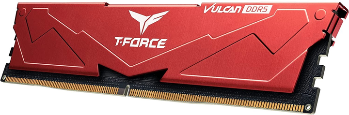 Pamięć RAM Team Group DDR5-5600 32768MB PC5-44800 (Kit of 2x16384) T-Force Vulcan Red (FLRD532G5600HC32DC01) - obraz 3
