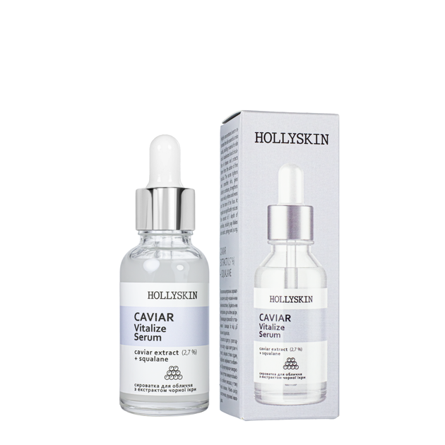 Сыворотка для лица HOLLYSKIN Caviar Vitalize Serum с экстрактом черной икры 50 мл - Фото 1 Сыворотка для лица HOLLYSKIN Caviar Vitalize Serum с экстрактом черной икры 50 мл - изображение 1