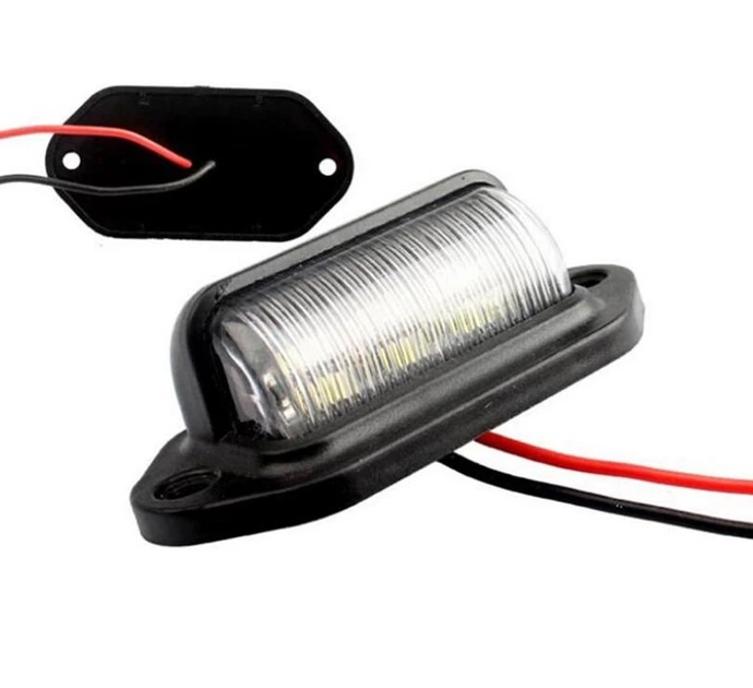 Led подсветка номерного знака универсальная 12-24V комплект 2шт. - Фото 3 Led подсветка номерного знака универсальная 12-24V комплект 2шт. - изображение 3