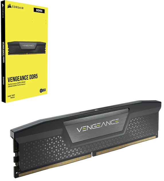 Pamięć Corsair DDR5-5200 16384MB PC5-41600 Vengeance Black (CMK16GX5M1B5200C40) - obraz 5
