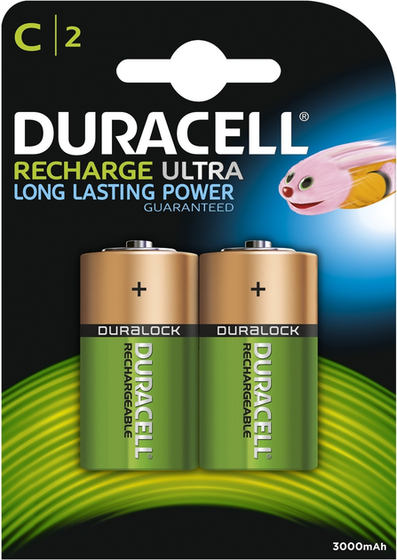 Akumulatory Duracell Recharge C (HR14) Ni-MH 2 szt. (5000394055988) - obraz 1