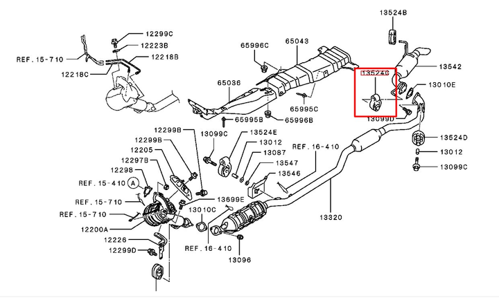 Оригінальна гумка кріплення глушника MR529673 OUTLANDER III, Аутлендер - зображення 2