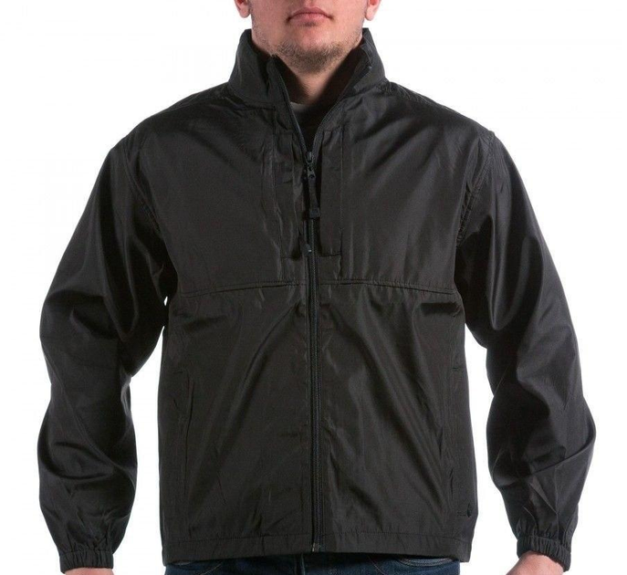 Куртка ветровка Mil-Tec Windbreaker Nylon Германия черная 2XL - изображение 2