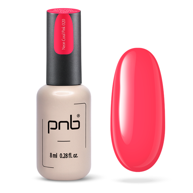 Моделюючий гель для нігтів PNB Strong Iron Gel Neon Coral Pink 8 мл - Фото 1 Моделюючий гель для нігтів PNB Strong Iron Gel Neon Coral Pink 8 мл - изображение 1