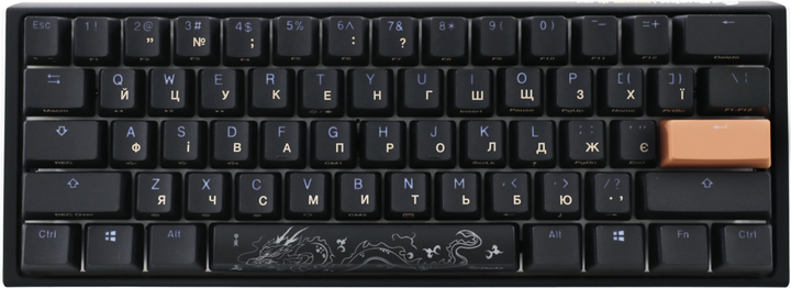 Клавиатура проводная Ducky One 3 Mini Cherry MX Red RGB UA USB Black (DKON2161ST-RUAPXCLAWSC1) - изображение 2