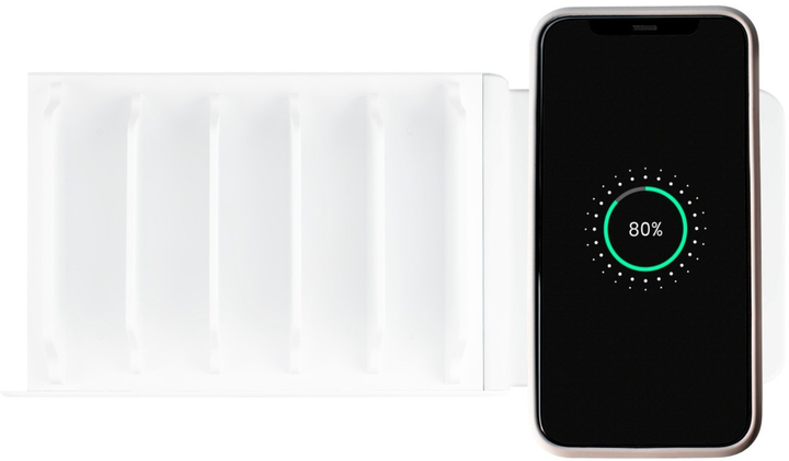 Бездротова зарядна панель Good Connections Qi Wireless Charging Pad 15 W Right White (4014619842742) - зображення 3