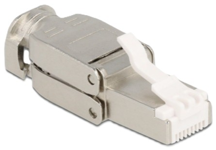 Wtyk sieciowy DeLOCK RJ-45 Cat. 6a STP Silver (4043619869275) - obraz 1