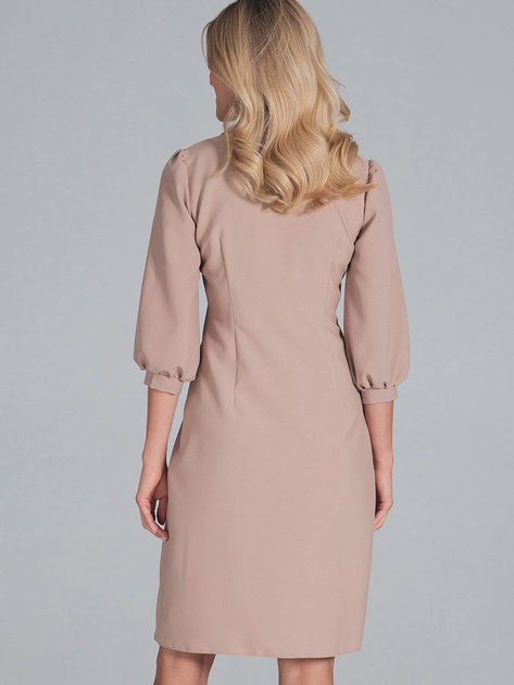 Sukienka koszulowa damska Figl M849 M Beżowa (5902194404518) - obraz 2