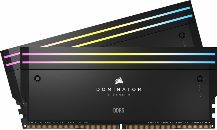 Оперативна пам'ять Corsair DDR5-6000 49152MB PC5-48000 (Kit of 2x24576) Dominator Titanium RGB (CMP48GX5M2B6000C30) - зображення 1