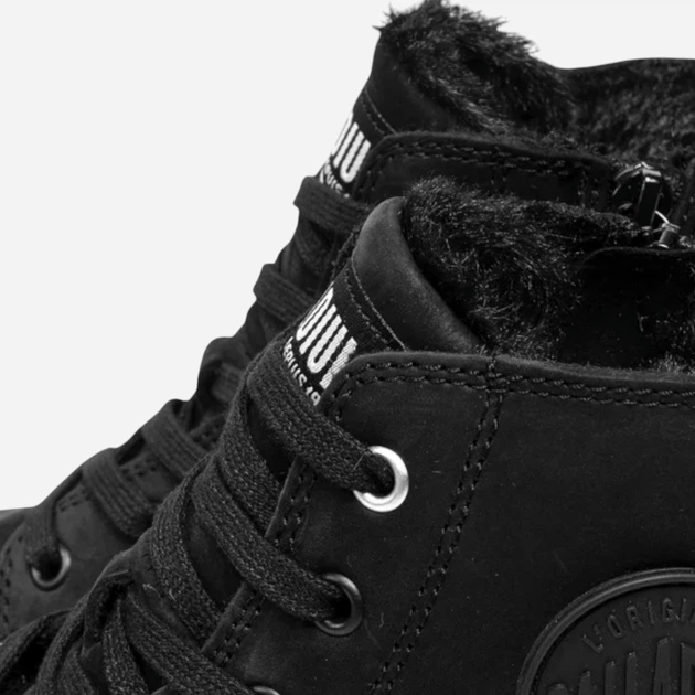 Zimowe trzewiki męskie wysokie Palladium Pampa Hi Zip Wl 05982-010-M 41.5 (7.5UK) 26.5 cm Czarne (889423469249) - obraz 6