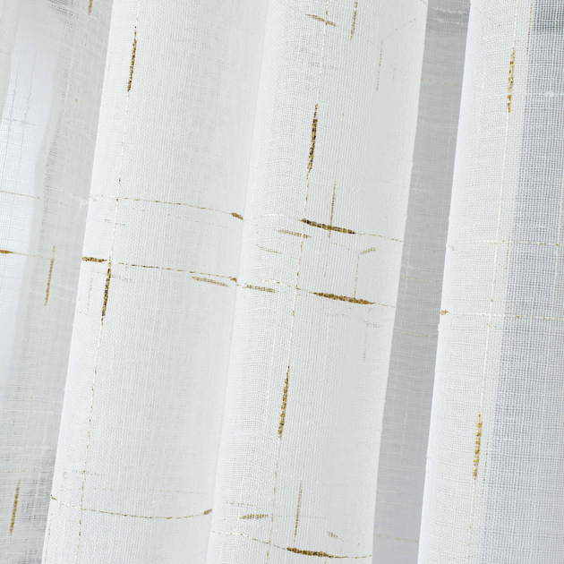 Zasłona Douceur d'interieur Dixie na przelotkach 140 x 240 cm Biała (3574386264211) - obraz 3